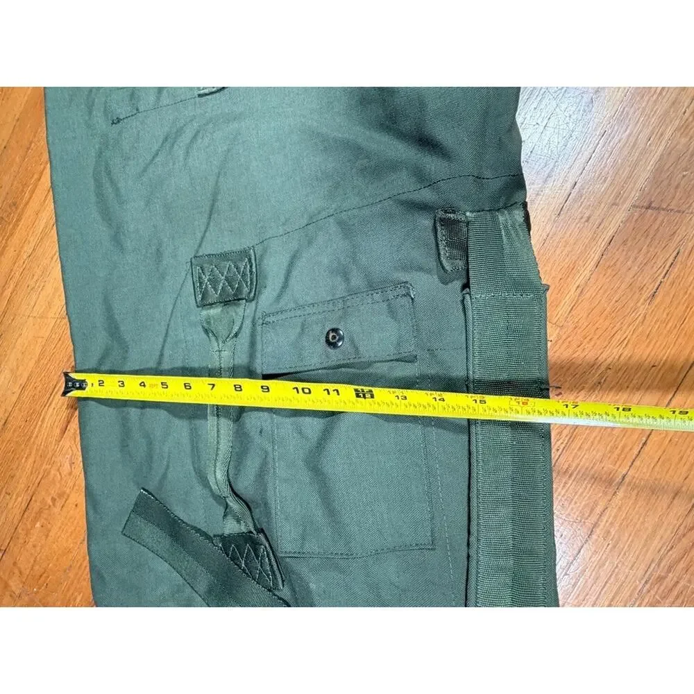 Large Olive Green Military-Style Canvas Gear Duffel Bag 40”